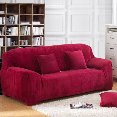 Plush thick universal leather sofa towel cover