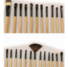 32 black wood color rayon makeup brush professional makeup brush set