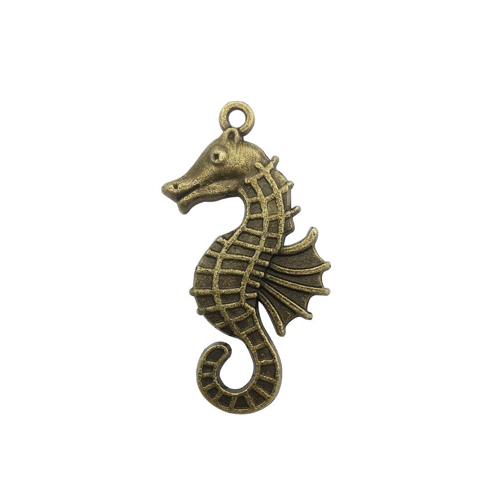 Retro Tibetan Silver Antique Brass Alloy DIY Accessories Marine Turtle Shell Necklace Bracelet Jewelry