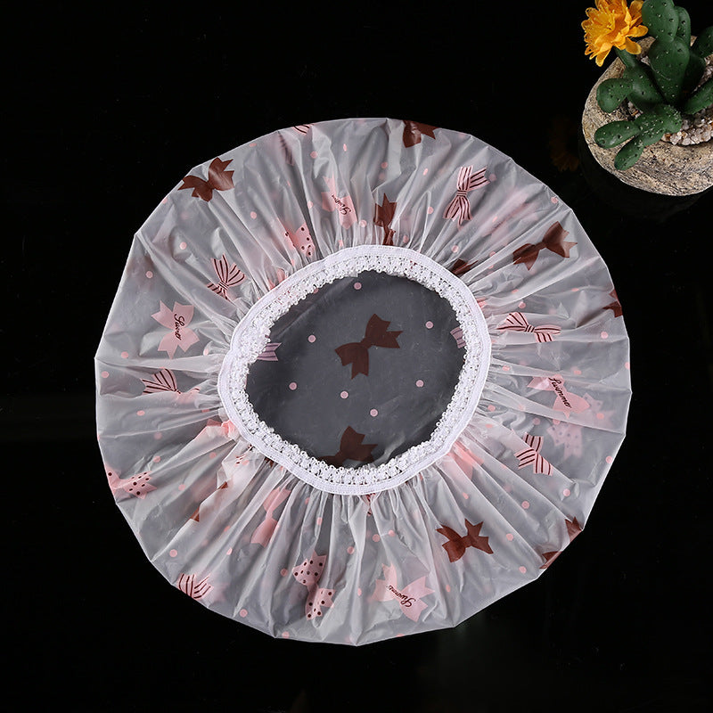 Thicken Waterproof Printed Lace Enlarged Shower