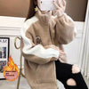 Women's New Korean Cardigan Velvet Padded Thickened Coat