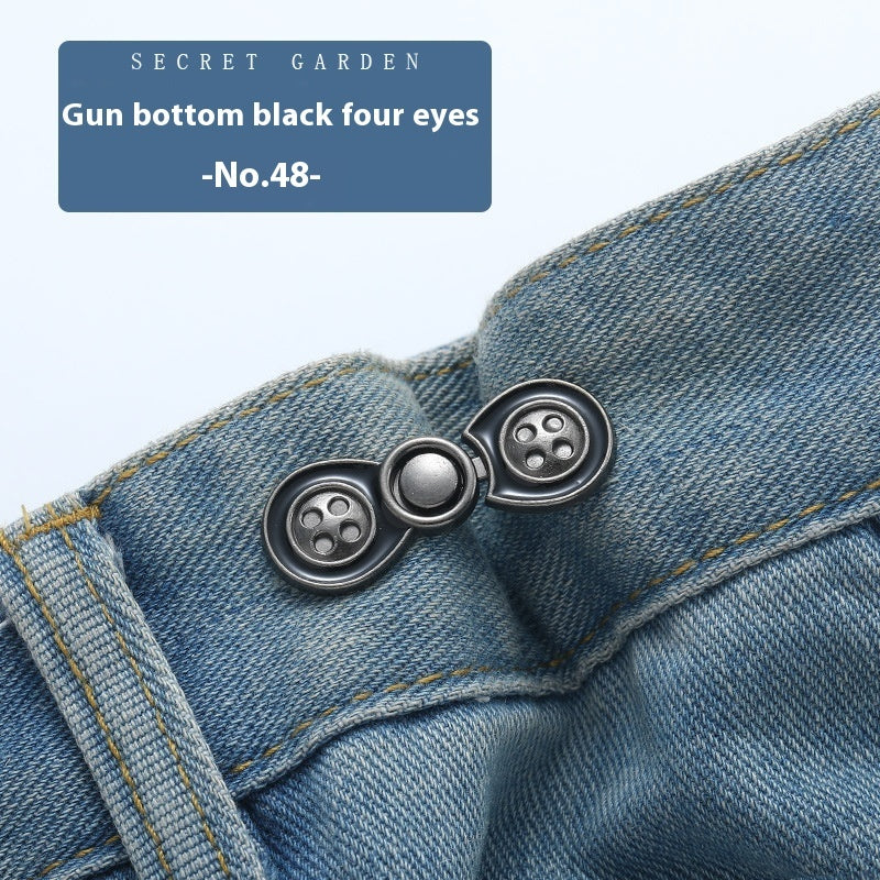 Waist Button Metal Buckle Nail-free Snap Fastener