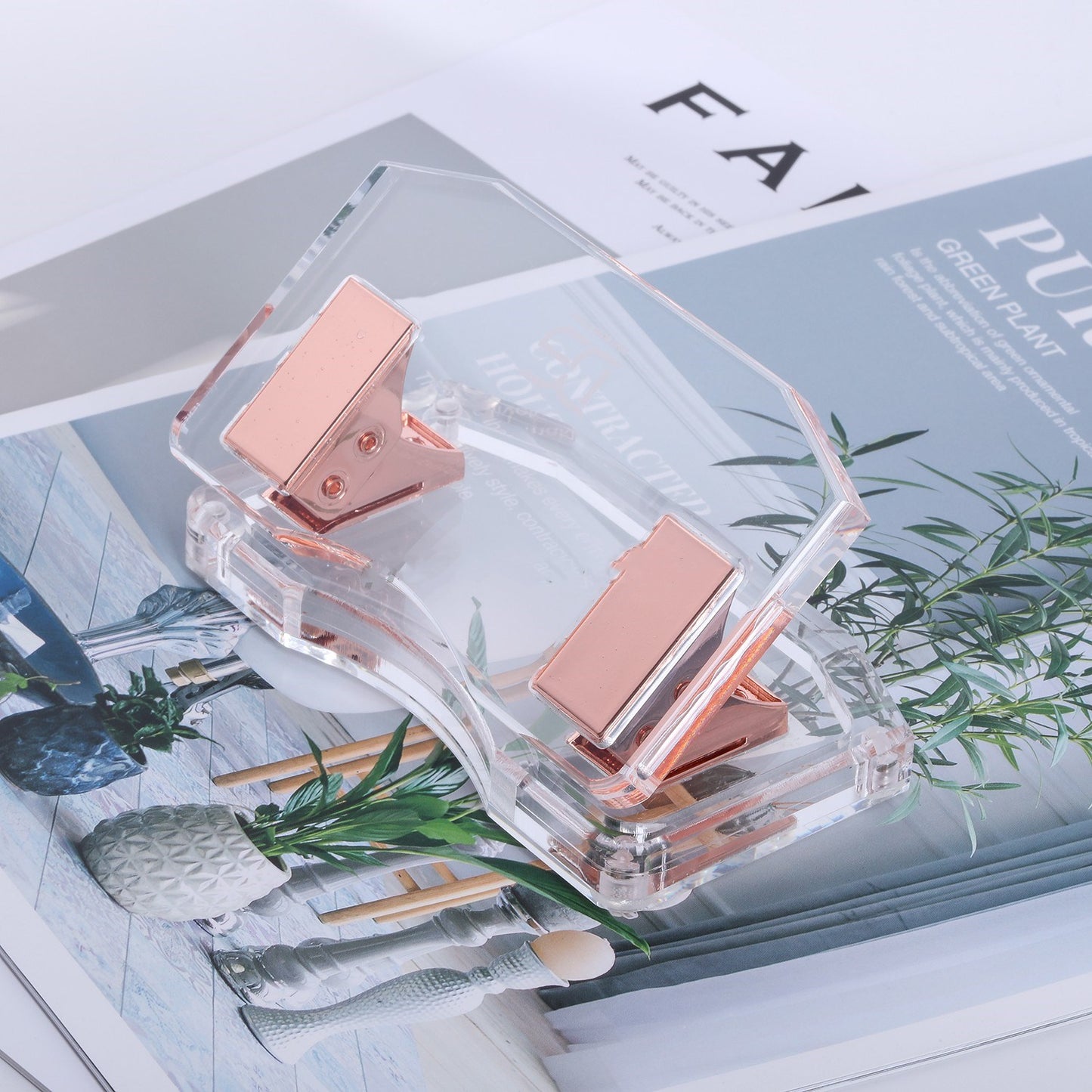 Nordic Style High-End Metal Acrylic Puncher Student Office Stationery