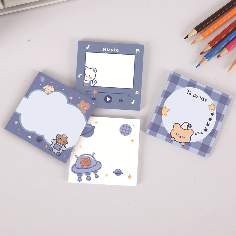 Cute Cartoon Soft Cute Bear Sticky Notes