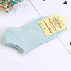 Solid color ladies socks