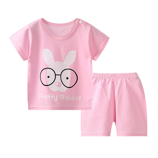 Short sleeved shorts suit