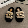 Versatile Furry Cotton Slippers For Womenperfect For Fall And Winter Wear