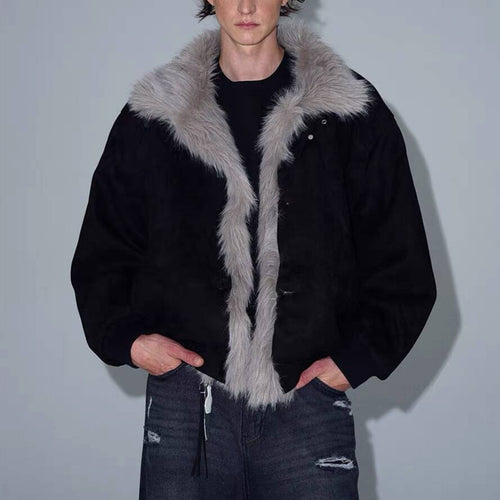 Niche Cool And Handsome Mountain Vulture Niche Retro Large Plush Cotton Jacket