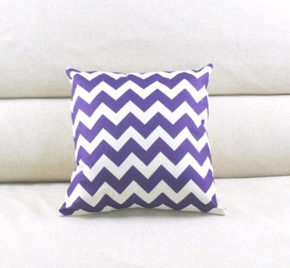 Linen striped hug pillowcase wave pattern cushion bag