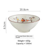 Creative Trumpet Bowl Ceramic Large Rain-hat Shaped Bowl