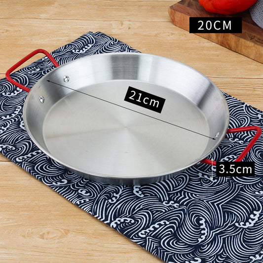 Stainless Steel Korean Fried Chicken Plate Salad Pasta Plate