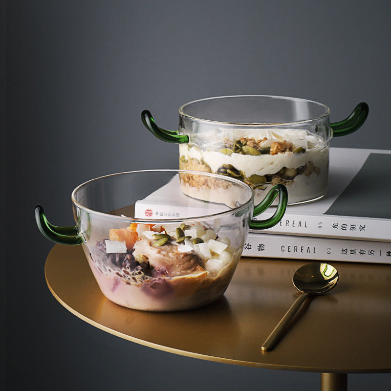 Borosilicate Heat-Resistant Glass Bowl Nordic Glass Salad Bowl