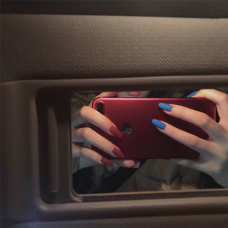 أظافر صناعية شبه منحرفة متجمدة، قسم طويل، فن تزيين الأظافر