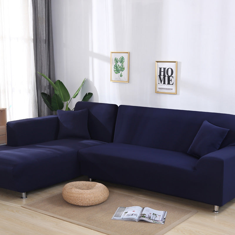 Solid Color Sofa Cover Elastic Tightly Packed Full Cover