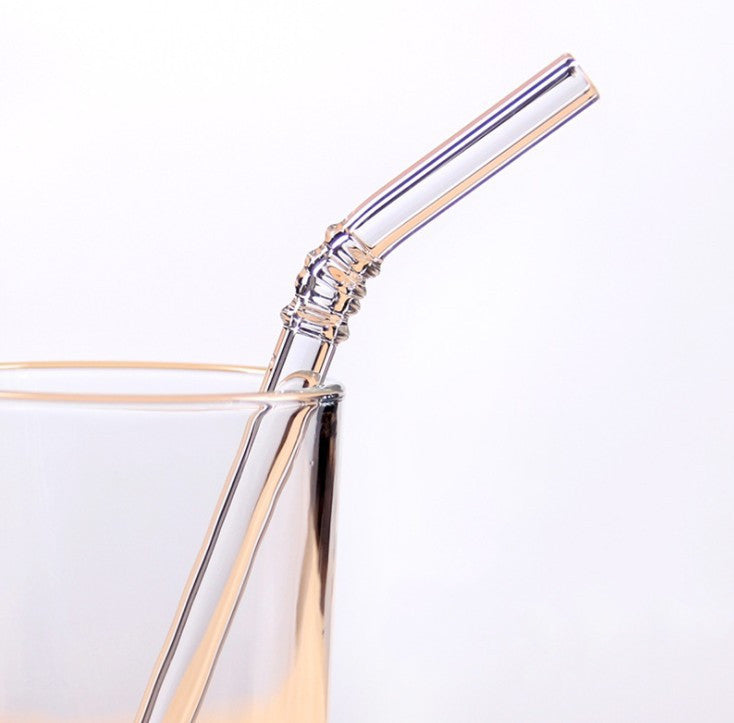 Heat-Resistant Xingke Glass Straws Creative Color High Borosilicate Drop Resistant And Durable Art Straws Juice Milk Tea Milk Bar