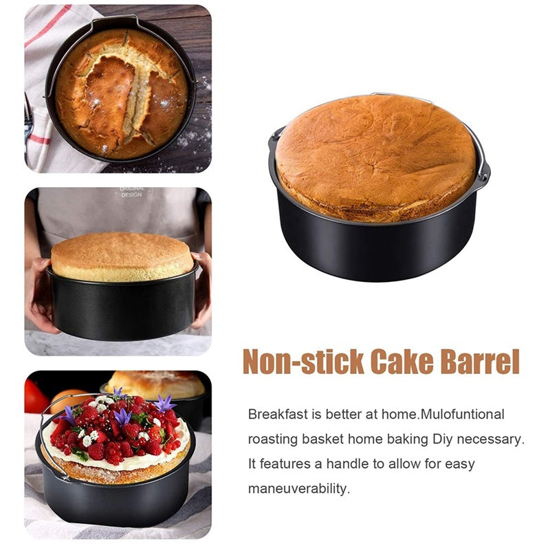 ملحقات المقلاة الهوائية - شواية سيليكون مكونة من 7 قطع