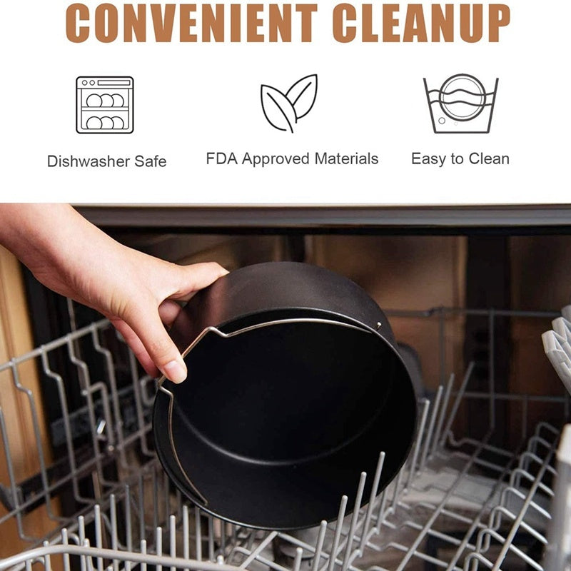 ملحقات المقلاة الهوائية - شواية سيليكون مكونة من 7 قطع