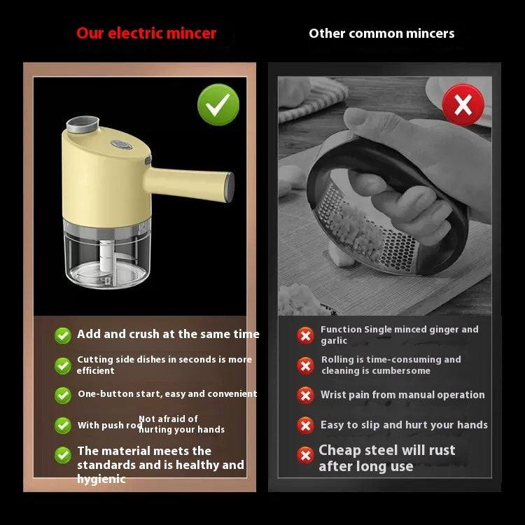 Wireless Garlic Grinder Electric Knife Mill