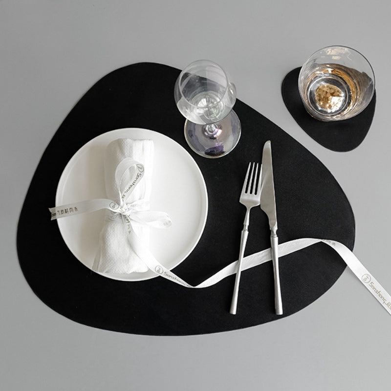 European-style Thermal Insulation Placemats Cobblestone Type Oil-proof Placemats Irregular Waterproof And Oil-proof Placemats