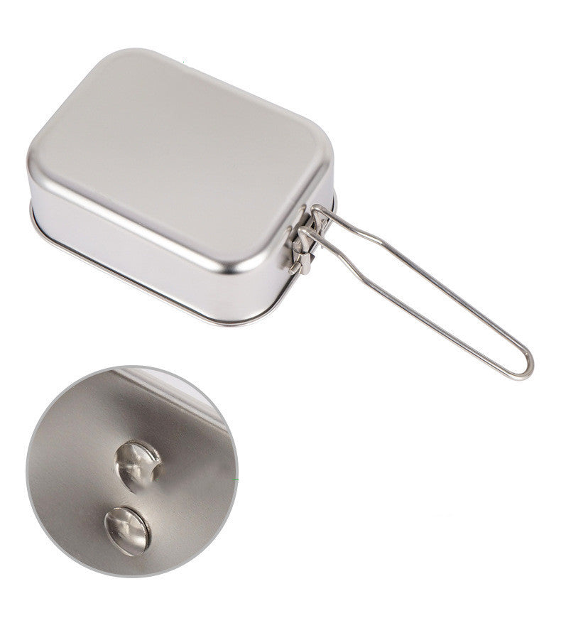 Outdoor Bento Box With Bamboo And Wood Cutting Board Lid