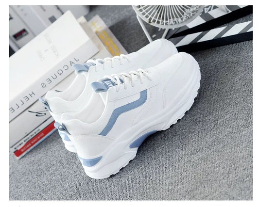 Women's Flat Casual White Shoes Sneakers