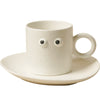 Zhimeijia Big Eyes Water Cup Ceramic Mug Nordic ins Coffee Cup Dessert Plate