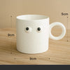 Zhimeijia Big Eyes Water Cup Ceramic Mug Nordic ins Coffee Cup Dessert Plate