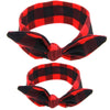 New Printed Children Diy Rabbit Ear Headband Parent-Child Suit