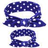 New Printed Children Diy Rabbit Ear Headband Parent-Child Suit