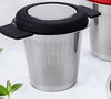 Stainless Steel Tea Filter Tea Drainer With Silicone Anti-Scalding Handle
