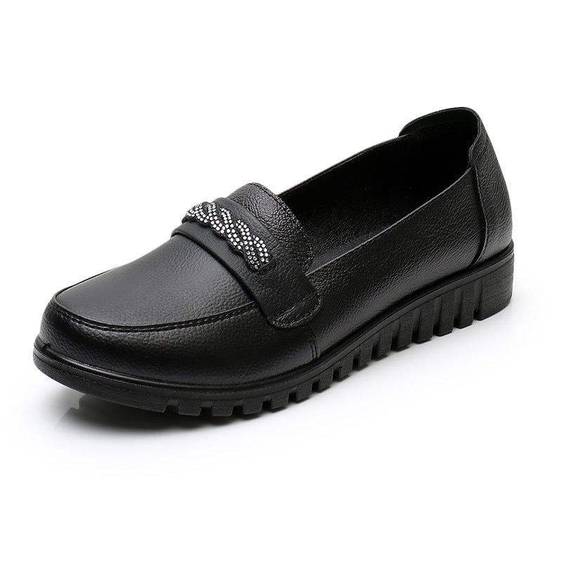 Leather Soft Sole Shoes Comfortable Flat Sole