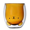 Double-layer Juice Glass Heat-resistant Double-layer Cup Coffee Cup Love Gift Bear Cup