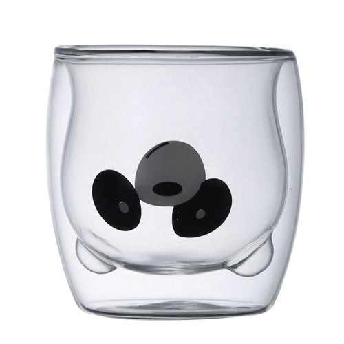 Double-layer Juice Glass Heat-resistant Double-layer Cup Coffee Cup Love Gift Bear Cup