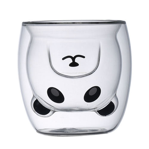 Double-layer Juice Glass Heat-resistant Double-layer Cup Coffee Cup Love Gift Bear Cup