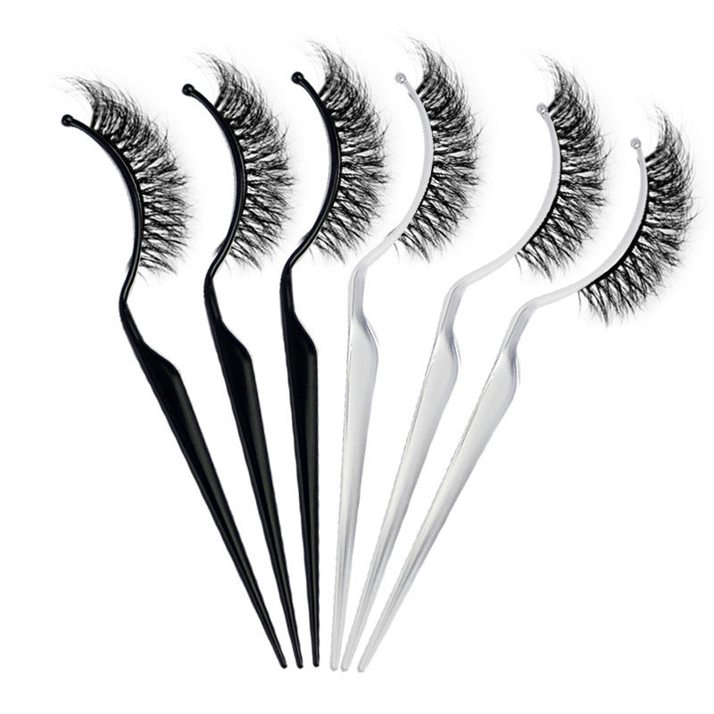 Grafting False Eyelashes Try-On Device Beauty Eyelash Display Stand Try-On Device False Eyelashes Make-Up Plastic Stick