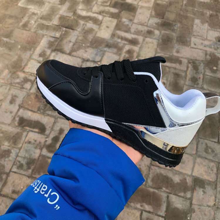 Colorblock flat large size sports shoes