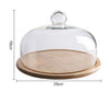 Fruit Tasting Plate With Cover Shop Transparent Glass Cover