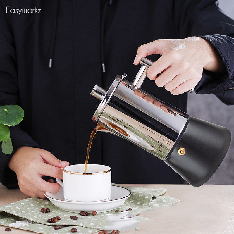 Mocha Pot Italian Household Coffee Pot Induction Cooker Coffee Making Machine