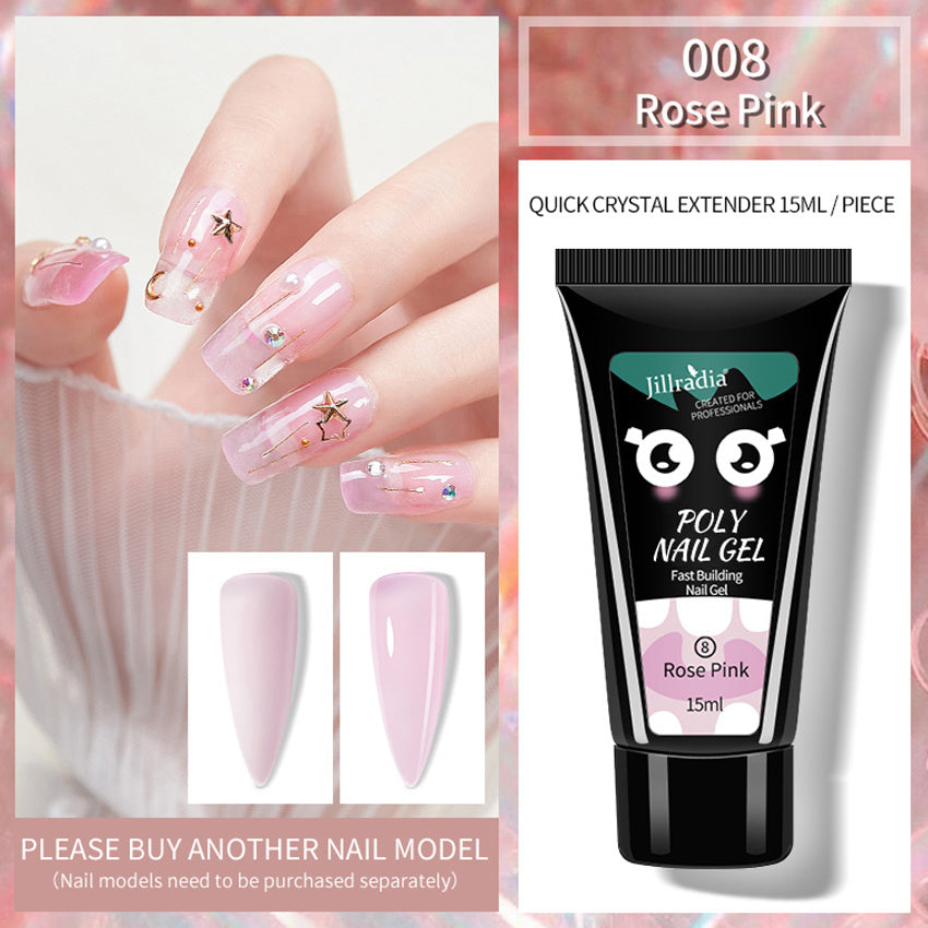جل تمديد الأظافر الكريستالي، جل العلاج الضوئي للأظافر، جل النمذجة
