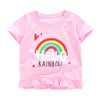 Summer New Short-Sleeved T-Shirt Knitted Pure Cotton Girl t-Shirt