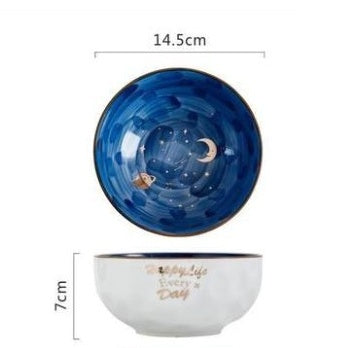 Round Photo Home Net Red Bowl With Vegetable Bowl Blue Steamed Egg Bowl
