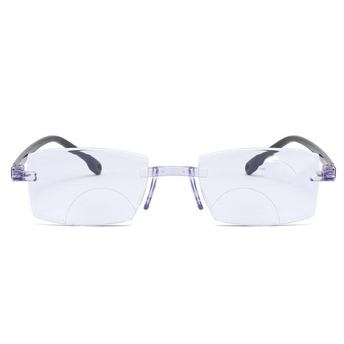 The New Frameless Diamond Cut Edge Reading Glasses Fashion Anti-blue Light