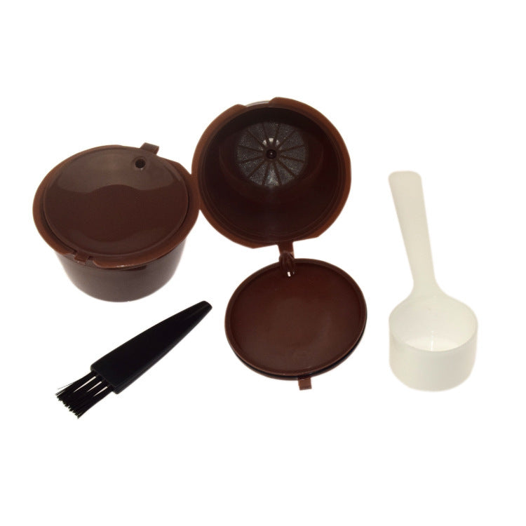 The Coffee Filter Capsule Shell Is Repeatedly Filtered With Plastic