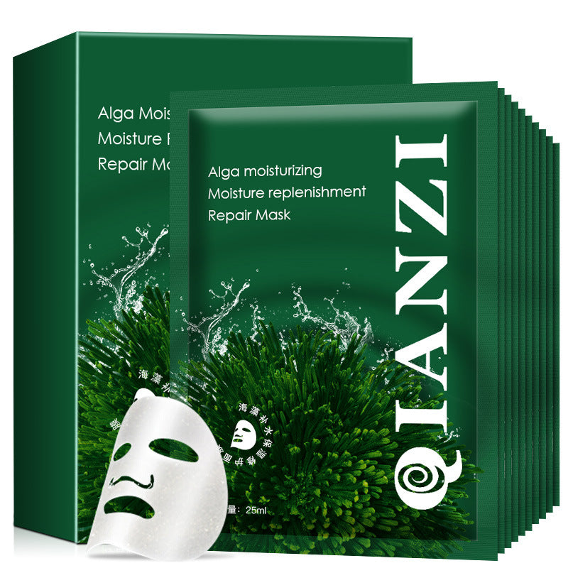 24K Gold Mask Box Pack Firming Moisturizing Seaweed Mask Gold Foil Honeycomb Mask