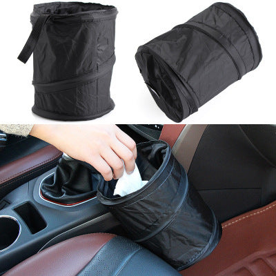 Foldable Multifunctional Car Trash Can Car Storage Bucket Seat Back Storage Bag Car Interior Supplies