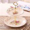 Ceramic Three-layer Dessert Rack, Fruit Tray, Candy Tray, Afternoon Tea Dessert Tray