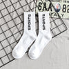 Towel Bottom High Tube Cotton Socks Black And White Basketball Socks Tide Socks