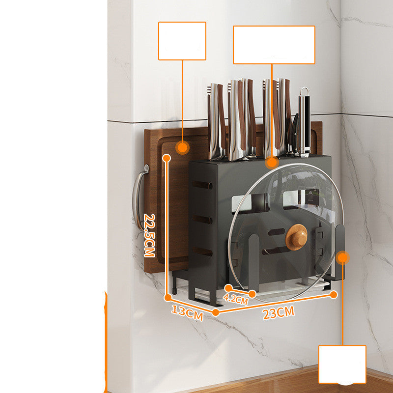 Wall-Mounted Stainless Steel Knife Holder