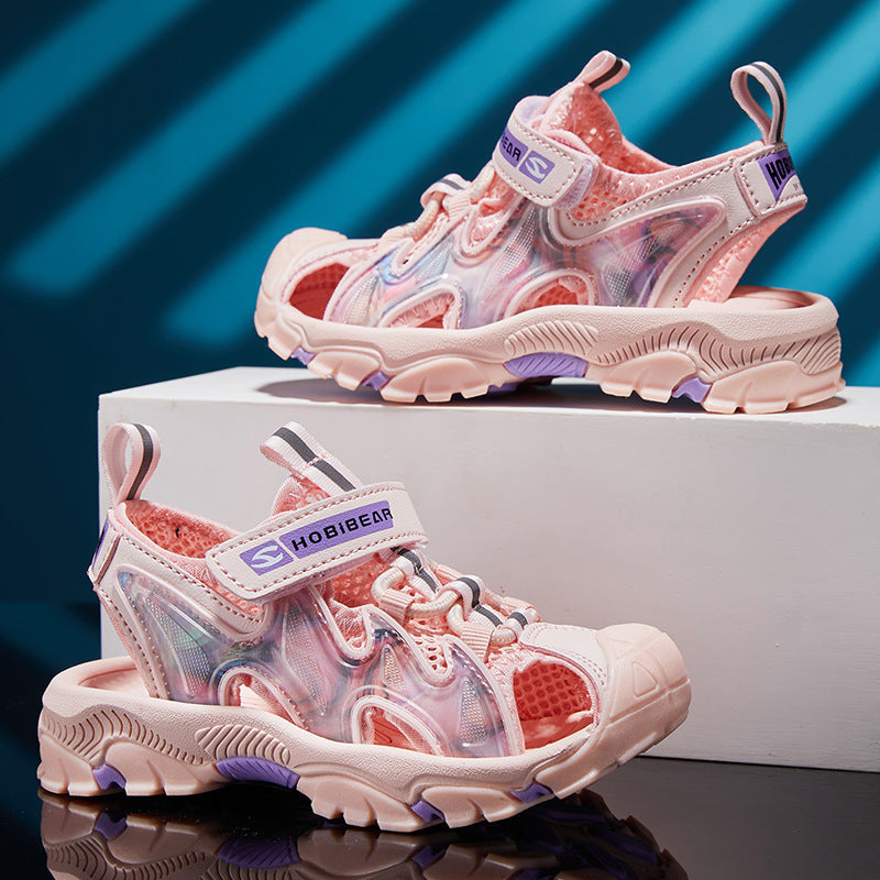 أحذية حيوية وجيدة التهوية في باوتو، أحذية شاطئية للأطفال الكبار والفتيات