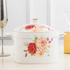 Imperial Casserole With Cover European Style Chinese Tableware For Household Use